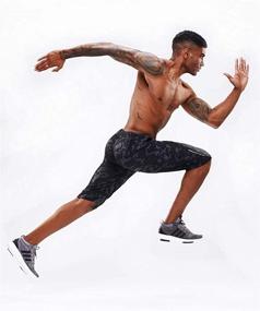 img 2 attached to YAWHO Workout Training Athletic Performance Men's Clothing