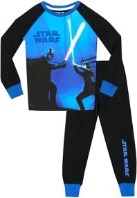 img 4 attached to 🌟 Glow in The Dark Pajamas for Boys: STAR WARS Themed Sleepwear