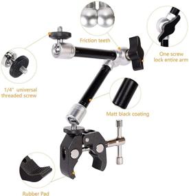 img 1 attached to QYXINC Adjustable Articulating Thread Monitor，Microphone Camera & Photo