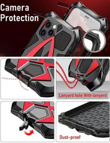 img 1 attached to 📱 KumWum iPhone 12 Mini Case - Military Grade Protector, Armor Shockproof, Dustproof, Snowproof, Full Body Cover, Aluminium Bumper Hybrid with Soft Rubber, Camouflage