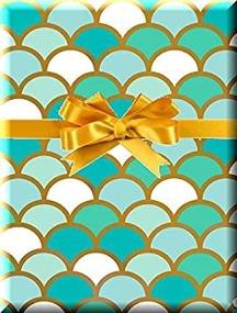 img 2 attached to Beach Mermaid Scale Wrapping Paper