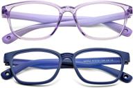 👓 scvgver kids blue light blocking glasses - stylish eyewear frame for girls and boys, ages 3-12 logo