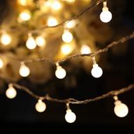 clearance sale: 43 ft 70 led globe christmas lights - waterproof fairy lights for outdoor decorations, tree, party, bedroom - warm white логотип