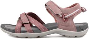 img 3 attached to 👟 GRITION Women's Comfortable Hiking Sandals - Open Toe Athletic Sport Shoes, Waterproof & Lightweight for Summer Travelling, Outdoor Trekking, and Beach Activities