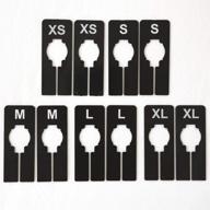 clothing dividers store rectangular black logo