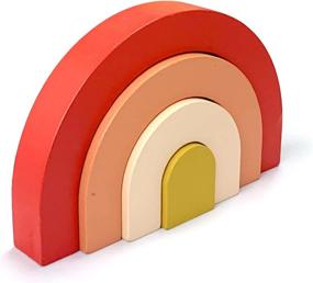img 4 attached to Semicircle Stacking Building Preschool Montessori