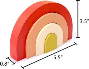 img 1 attached to Semicircle Stacking Building Preschool Montessori