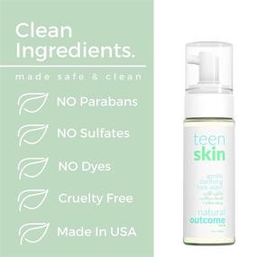 img 3 attached to 🧼 Gentle Foaming Face Wash for Teens by Natural Outcome Skin Care - Effective Boys & Girls Facial Cleanser for Teens, Preteens & Kids, Prevents Acne, Sulfate Free 6 oz