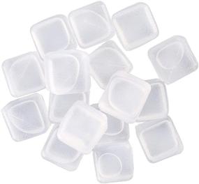 img 4 attached to Alysontech 16-Pack Reusable Ice Cubes Plastic - Large Whiskey Stones for Weddings and Parties - Keep Drinks Cold Longer with Pure Water - Ideal for Lemon Wine - White Clear Color