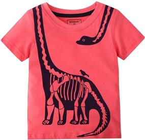 img 2 attached to 🦕 Stay stylish this summer with MSSMART Dinosaur Boys' Clothing for Toddlers