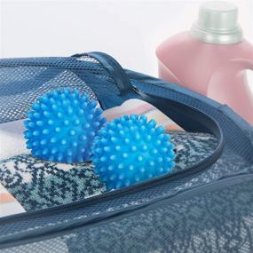 img 3 attached to 🔵 Blue Plastic Dryer Balls with Spikes - Set of 2 - Fabric Softener - Eliminates Wrinkles, Reduces Static - Perfect for Laundry, Clothes, Fabrics