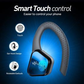 img 3 attached to Беспроводные наушники Vidonn True: водонепроницаемые, спортивные наушники Bluetooth с микрофоном и чехлом для зарядки - идеальное решение для занятий спортом, тренировок в зале.