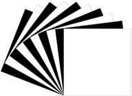 🖤 pack of 10 matte black & white oracal 631 vinyl sheets with removable adhesive – ideal for indoor/outdoor marking, lettering, decorating, wall décor, window graphics – compatible with any cutting machine logo