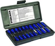 🔧 steelman 19-piece master terminal tool kit: remove auto terminal block wires safely - includes tube, flat, fork blade, single pin, sheathing ripper & more logo