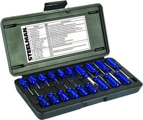 img 4 attached to 🔧 Steelman 19-Piece Master Terminal Tool Kit: Remove Auto Terminal Block Wires Safely - Includes Tube, Flat, Fork Blade, Single Pin, Sheathing Ripper & More