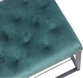 img 1 attached to GIA OT06 BLU S Upholstery Ottoman Tufted