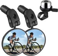 🚲 enhance your safety with zacro bike mirror - 2pcs handlebar mount rear view mirrors & aluminum bike bell for mountain road cycling logo