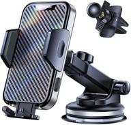 📱 [2021 upgraded] andobil car phone holder, powerful suction and vibration resistant, anki-shake mount for dash, windshield, and vent, compatible with iphone 13/12/12 pro/11/11 pro max logo