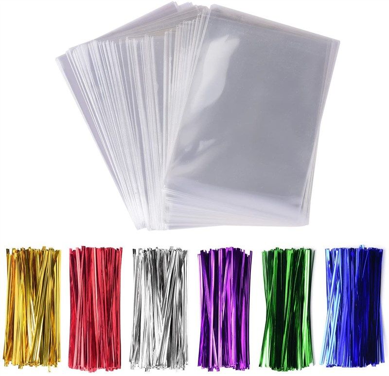 100pcs 3 x 5 Crystal Clear Cello Bags Treat Bags Flat Top Open for Cake  Pop, Lollipop Candy or Small Homemade Arts