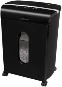 img 4 attached to 🔍 Improved Search-Optimized Version: GoECOlife GMW124P-BLK Limited Edition 12-Sheet High Security Microcut Paper Shredder in Sleek Black (GWM124P-BLK)