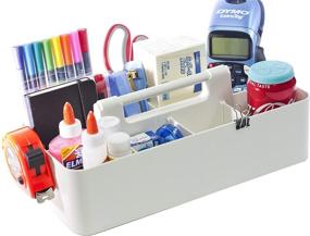 img 4 attached to New! Enjoy Organizer - Office Storage Portable Organizer DIY Basket Caddy -Made In USA (Ivory)