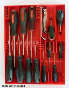 img 1 attached to TOOL SORTER SCREWDRIVER ORGANIZER RED