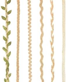 img 1 attached to Jute Ribbons Set Decorative Embellishments