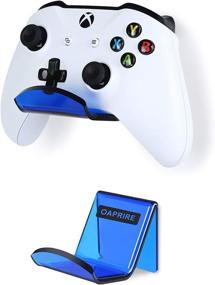 img 4 attached to 🎮 OAPRIRE Wall Mount Controller Holder Stand (2 Pack) - Optimal Display and Storage for Modern & Retro Controllers - Universal Controller Hanger Kit with Cable Clips - Elevate Your Gaming Headquarters (Blue)