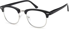 img 2 attached to Unisex Gamma Ray Reading Glasses Bundle - 3 Pairs of Classic Readers for Men and Women: Optimize Your Search