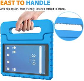 img 3 attached to 📱 AVAWO Onn 7 inch Tablet Case: Shock Proof, Kid-Friendly, Blue – Convertible Handle Stand for Onn 7inch Android Tablet (2019 & 2020 Release)