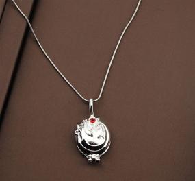 img 2 attached to CENWA Vampire Girl Vervain Charm Necklace: The Perfect Halloween Jewelry for Vampire Fans