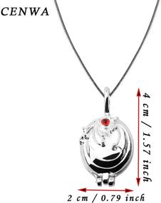 img 3 attached to CENWA Vampire Girl Vervain Charm Necklace: The Perfect Halloween Jewelry for Vampire Fans