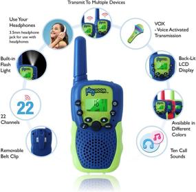 img 3 attached to PlayZoom 2 Pack Walkie Talkies: 3 Mile Range Kids' Electronics