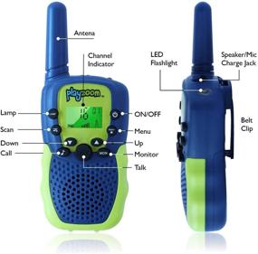 img 2 attached to PlayZoom 2 Pack Walkie Talkies: 3 Mile Range Kids' Electronics
