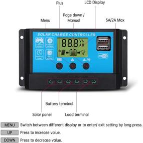 img 2 attached to 30A Солнечная панель Регулятор заряда батареи, настраиваемый ЖК-дисплей, автоматическое управление ШИМ, контроллер солнечной панели с двойным USB-выходом - совместим с 12В/24В.