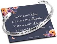 personalized bracelets for women and girls – funny inspirational mantra jewelry gifts, perfect for best friend, mom, daughter, son, sister, niece – birthday, mother's day present in an elegant gift box logo