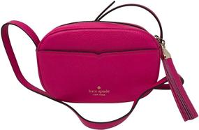 img 3 attached to Kate Spade Kourtney Leather Camera Crossbody Handbag Purse, Style # WKRU6817