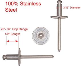 img 3 attached to 🔩 Diameter of Stainless Steel Rivets with Large Flange