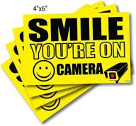 📸 enhance your outdoor security with smile camera sticker! logo