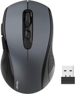 🖱️ tecknet 2.4g wireless mouse with usb nano receiver - 18 month battery life, 3 adjustable dpi levels (grey) logo