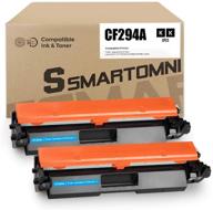 🖨️ smartomni cf294a 94a 94x toner cartridge replacement for hp laserjet pro m118dw mfp m148dw mfp m148fdw printer (black, 2-pack) - compatible toner cartridge logo