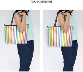 img 3 attached to Handbag Totes Shoulder Zippered Pattern Women's Handbags & Wallets