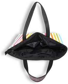 img 1 attached to Handbag Totes Shoulder Zippered Pattern Women's Handbags & Wallets