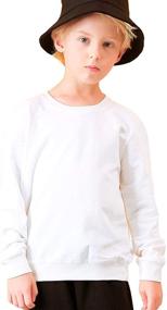 img 4 attached to ALALIMINI Toddler Sweatshirts Lightweight Crewneck Boys' Clothing in Fashion Hoodies & Sweatshirts