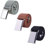 👶 stylish and practical: toddler boy kids buckle belt - adjustable silver buckle belts, set of 3 logo
