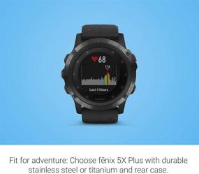 img 2 attached to Garmin fēnix 5X Plus: Мультиспортивные часы с GPS, цветными топографическими картами, пульсоксиметром, музыкой и платежной функцией - черные (восстановленные)