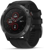 garmin fēnix 5x plus: мультиспортивные часы с gps, цветными топографическими картами, пульсоксиметром, музыкой и платежной функцией - черные (восстановленные) логотип