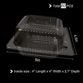 img 2 attached to 🗑️ Essential Popokk Plastic Containers: Convenient Disposable Packaging Solutions