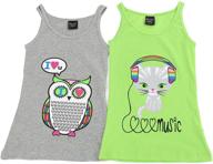 adorable just love tank tops for girls - double the fun with this 2-pack delight! logo