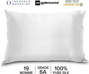 img 3 attached to Mulberry Park - 19 Momme Silk Pillowcase: Ultimate Hair and Skin Care Solution - No More Bed Head, Frizz or Wrinkles - Premium 6A Pure Mulberry Silk - 1pc White Standard
